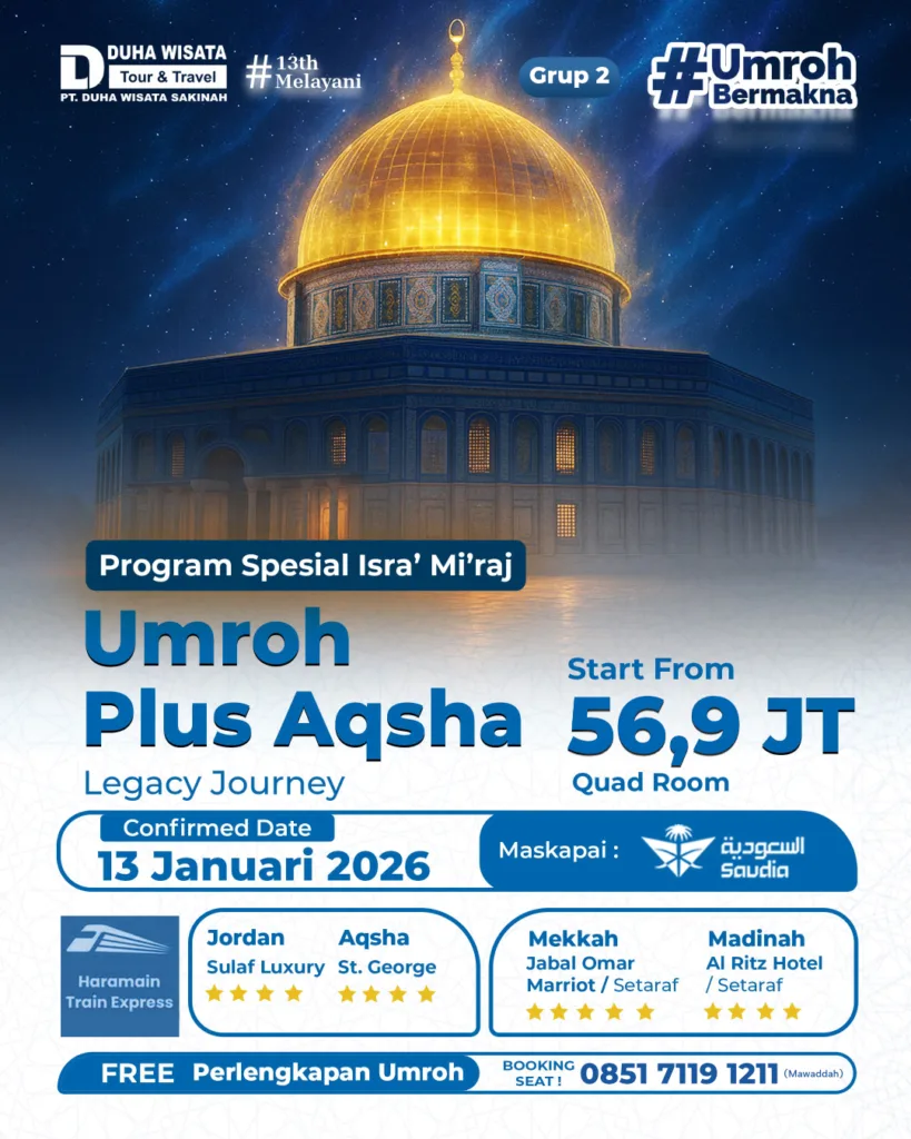 (Jan 26) Umroh Plus Aqsha - Grup 2